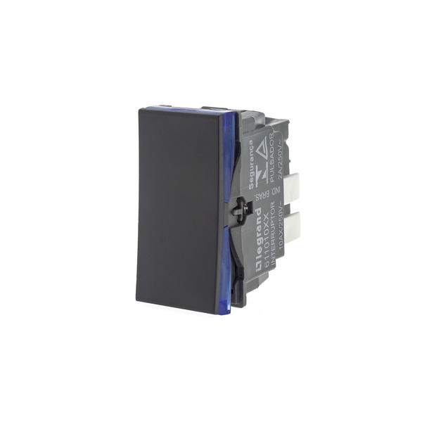 Módulo Interruptor Simples 220V Preto Pial Plus+