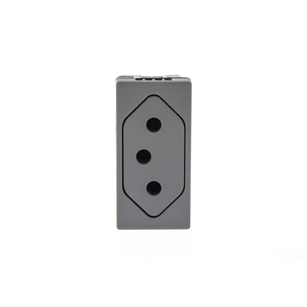 Módulo Tomada 10A 220V Móvel Cinza Pial Plus+