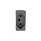 Módulo Tomada 10A 220V Cinza Pial Plus+       