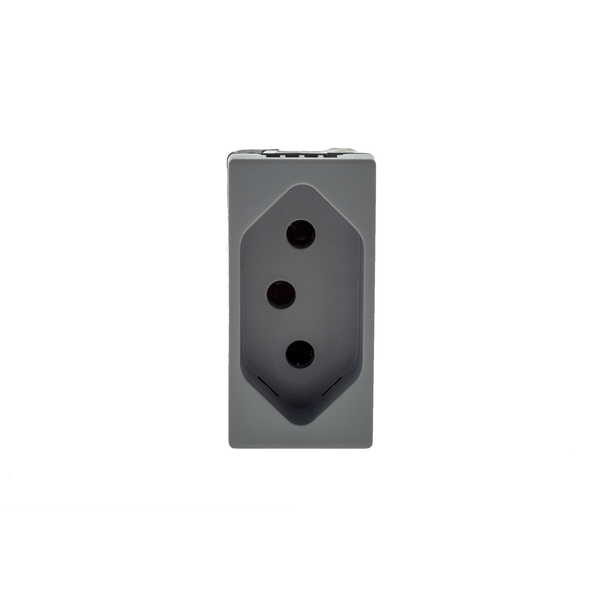 Módulo Tomada 10A 220V Cinza Pial Plus+