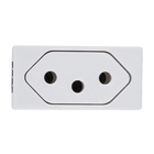 Módulo Tomada 10A Fundo Móvel Branco Pial Plus+