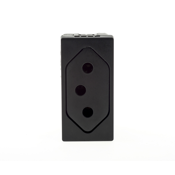 Módulo Tomada 10A Movel 220V Preto Pial Plus+