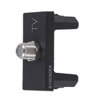 Módulo Tomada Antena Tipo F Preto Pial Plus+    