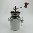 Moedor Café Home&co Cerâmica / Metal 14x8x8cm  Branco Manual