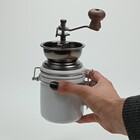 Moedor Café Home&co Cerâmica / Metal 14x8x8cm  Branco Manual
