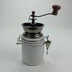 Moedor Café Home&co Cerâmica / Metal 14x8x8cm  Branco Manual