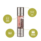 Moedor De Pimenta Sal E Temperos 2 Em 1 Cerâmico Biscuitt Tas