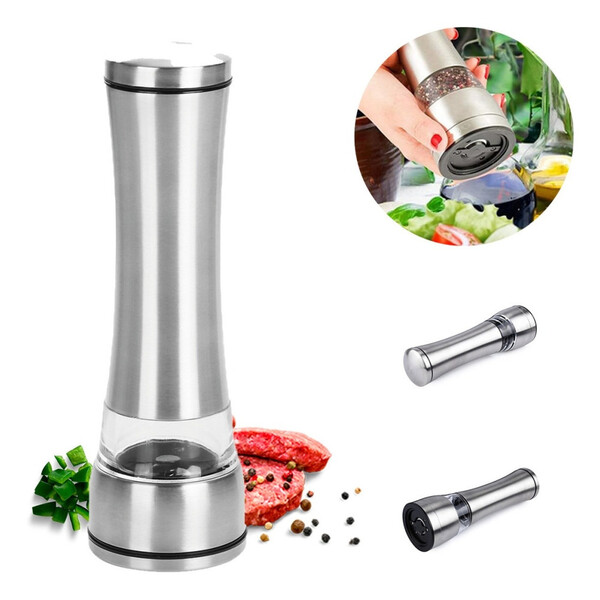 Moedor De Sal E/ou Pimenta Aço Inox Gourmet -ótima Qualidade!