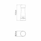 Moedor De Sal Ou Pimenta Em Aco Inox E Acrilico Com Moinho Em