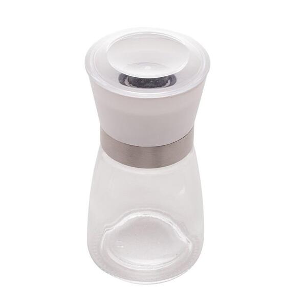 Moedor De Tempero Lyor Vidro Com Tampa Branca 170ml - 7505