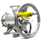 Moedor Manual De Carne N 22 Alumínio + Disco 5mm E 7mm + Vola