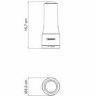 Moedor Realce Sal Ou Pimenta Em Bambu E Aco Inox Com Moinho E