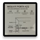Mola Aerea P/ Porta 423 Força 2 E 3 Prata