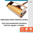 Mola Aérea Para Porta Leve Até 30kg Ouro - Starfer