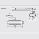 Mola Hidráulica Aérea Compacta Prata MHA488 abertura 120° par