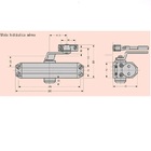 Mola Hidráulica Aérea Ma200/2 45kg Para Portas Até 800mm Braç