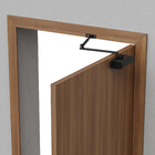 Mola para Porta 180° 45kg Alumínio Preta Intelbras