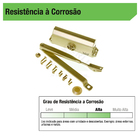 Mola para Portas Dourado MA200-2 Dorma