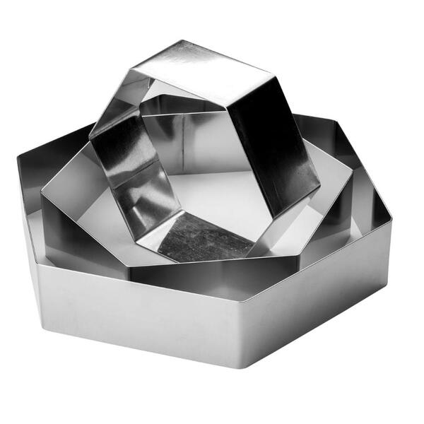 Molde Cortador Hexágono 25,5x22x5cm 1un 78000392 Allonsy