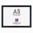 Moldura 15 X 21cm A5 Para Imagem Poster Arte Com Vidro