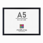 Moldura 15 X 21cm A5 Para Imagem Poster Arte Com Vidro