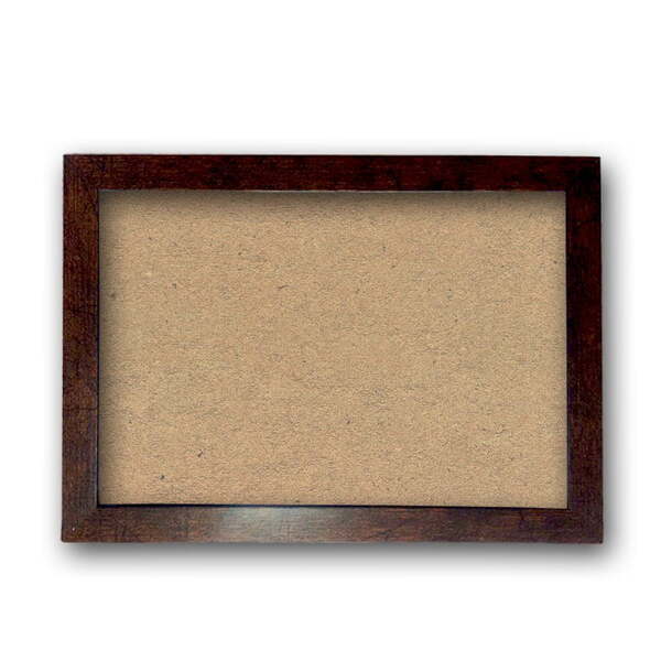 Moldura 15x15cm Com Fundo Sem Vidro Marrom