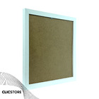 Moldura 20x20cm Com Fundo  Sem Vidro Branco