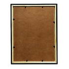 Moldura 20x25cm Com Acetato E Fundo Para Quadros Fotos Preto