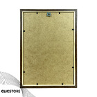 Moldura 20x25cm Com Fundo Sem Vidro Marrom