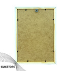 Moldura 20x25cm Com Vidro E Fundo Para Fotos Quadros Branco