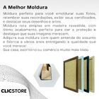 Moldura 30x45cm Com Vidro E Fundo Para Quadros Fotos Branco