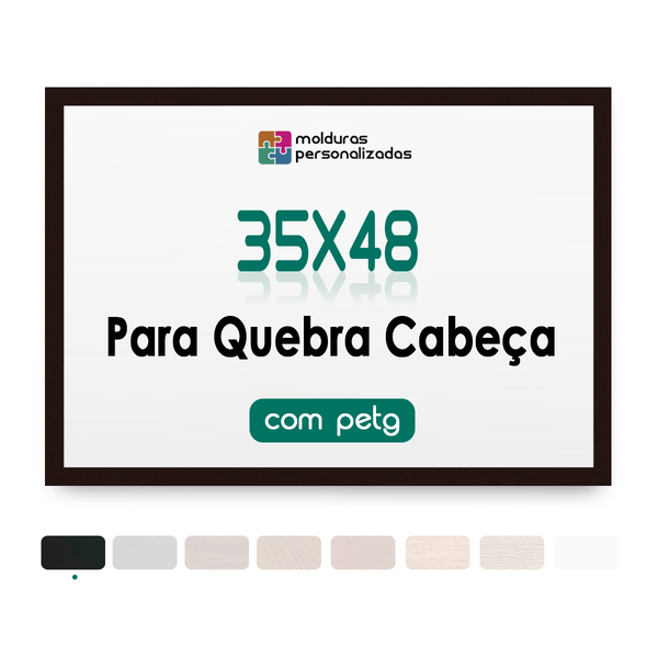 Moldura 35x48 Cm Para Quebra Cabeça Game Office 500 Peças Com