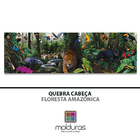 Moldura 99,1x30,5 C/ Quebra Cabeça Floresta Amazonica + Petg