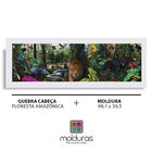Moldura 99,1x30,5 C/ Quebra Cabeça Floresta Amazonica + Petg