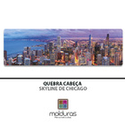 Moldura 99,1x30,5 Cm Com Quebra Cabeça Skyline De Chicago
