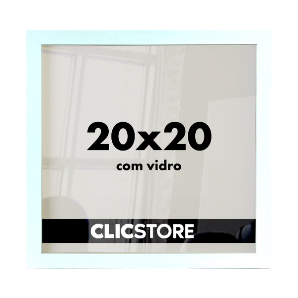 Moldura  20x20cm Com Vidro E Fundo Para Quadros Diplomas Cert