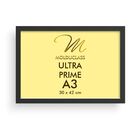 Moldura A3 Preta Com Vidro Antirreflexo Para Quadro Poster