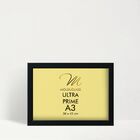 Moldura A3 Preta Com Vidro Antirreflexo Para Quadro Poster