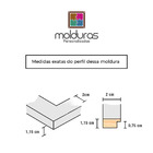 Moldura A4 21 X 30 Para Arte Poster Imagem Com Petg 3 pecas