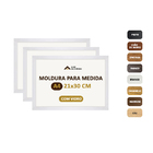 Moldura A4 21 X 30 Para Arte Poster Imagem Com Petg 3unidades