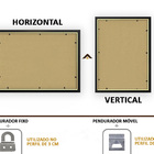 Moldura A4 21 X 30 Para Arte Poster Imagem Com Petg kit 2