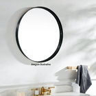 Moldura Aro Para Espelho Redondo Preto 90 Cm