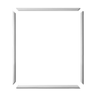 Moldura Boiserie Eva Autocolante 60x70cm 2,3cm Branco
