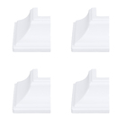 Moldura Cantoneira Externa em PVC Branco 4 Peças 0,04x0,04 Permatti