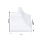 Moldura Cantoneira Externa em PVC Branco 4 Peças 0,04x0,04 Permatti