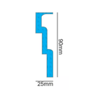 Moldura Coluna Rodateto R90n Epex Kit Com 2 Peças