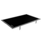 Moldura Com Chapa Vitrocerâmica Antonow 45x65cm Inox Preto