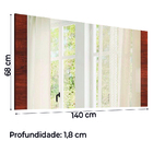 Moldura Com Espelho Star Viero Imbuia