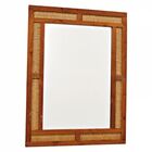 Moldura De Madeira E Bambu- Retangular