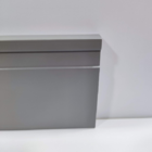 Moldura De Poliestireno 10cm Cinza Frisado - Formix 3D